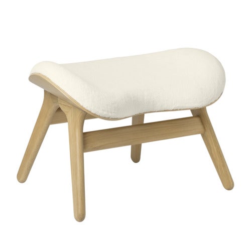 A Conversation Piece Ottoman Fotskammel Oak/Teddy White