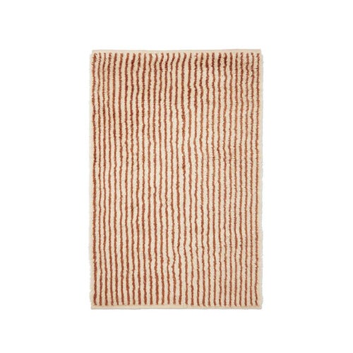 Kami Knytteteppe 120x180 cm - Offwhite/Rødbrun