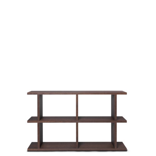 Kona Bokhylle 2x2 - Mørkbeiset eik