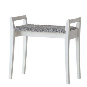 Meja Krakk Hvitlakkert bjørk/safeskinn look Lysegrå