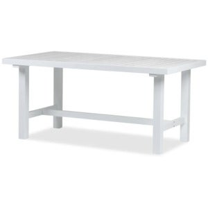 80x142cm H: 65.5cm bord aluminium hvid 