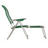 Spaghetti footrest green matt aluminium