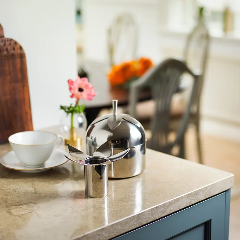 Blad Kaffe og Te Boks Steel Small