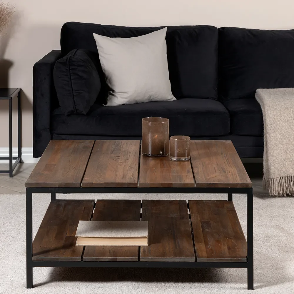 Padang Salongbord 80x80 cm teak