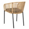 Delta stol    Antrasitt / Natural Wicker / Teddy Black