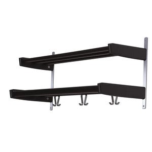 Meja Hattehylle 90 cm 2 hyller Svartbeiset eik