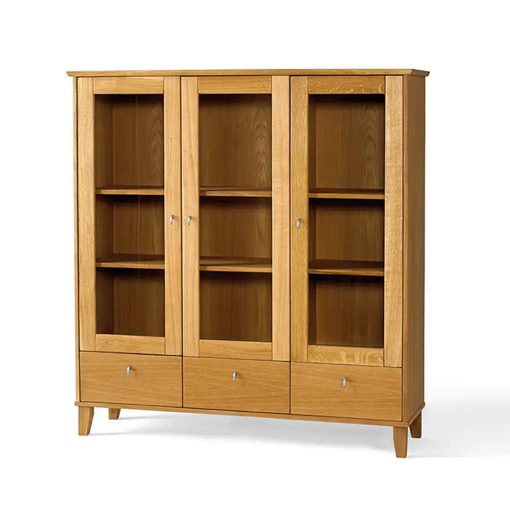 Ekliden vitrineskap 137 cm i oljet eik