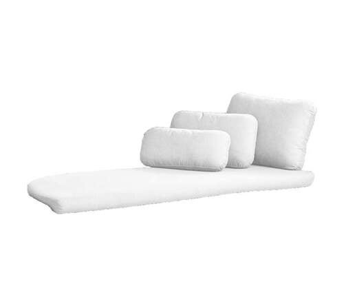 Savannah Daybed hyndesett høyre hvit, Sunbrella Natte