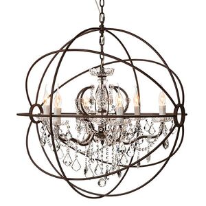 Krystallkrone Rome antikk rust 80 cm Artwood