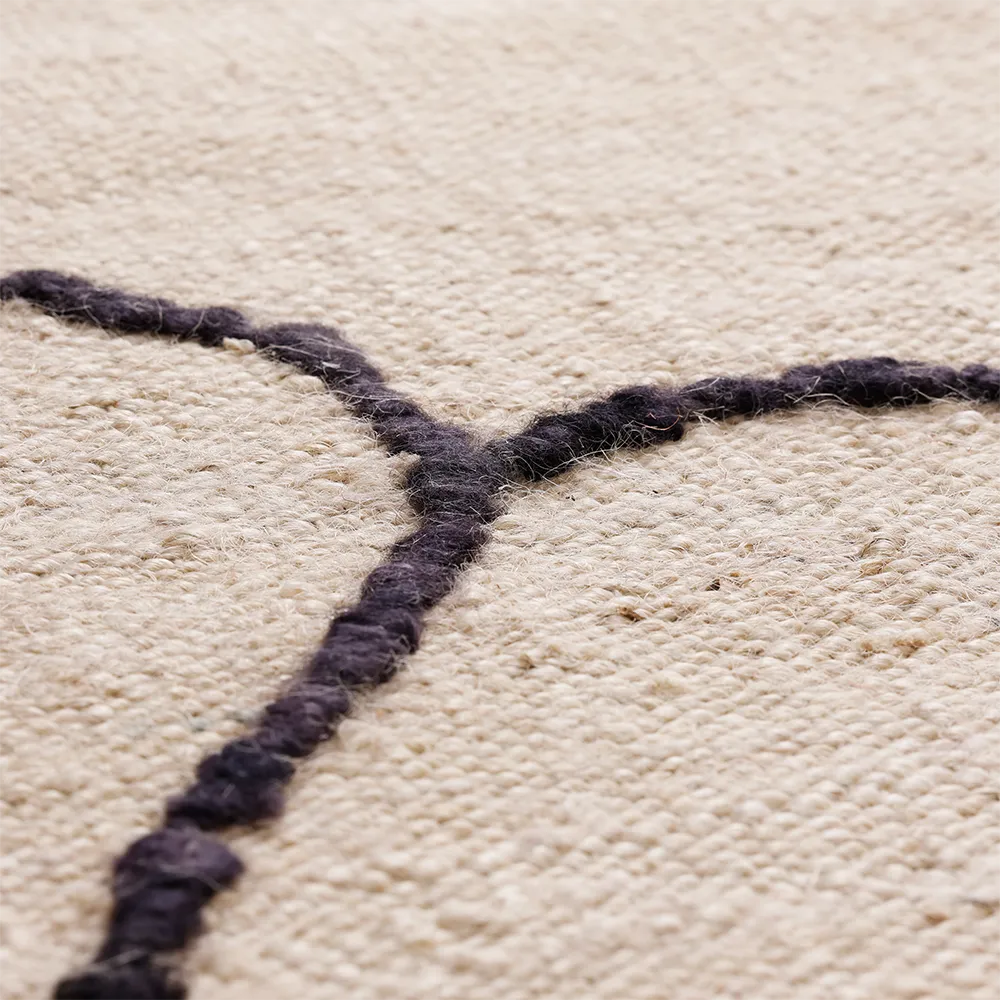 Håndvevd Teppe i Jute Gesso Off-White 170x240 cm