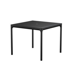 FOUR aluminiumsbord 90x90 cm sort