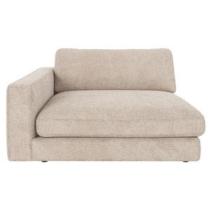 Duncan chaiselong venstre stof Robin lysegrå