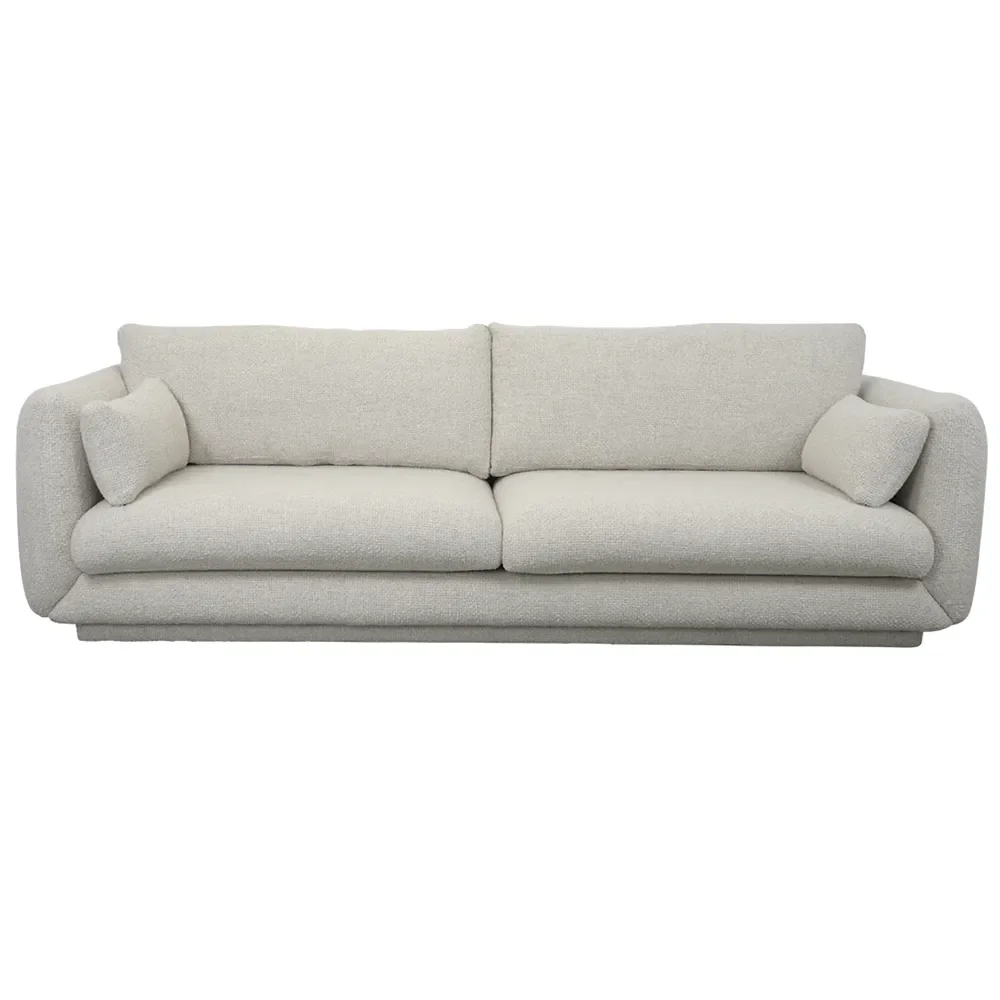 Bloom 3-seters sofa m/sokkel Sand