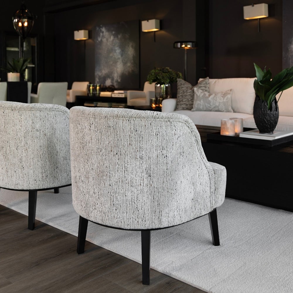 Fairfax lenestol i stoff Hailey shell