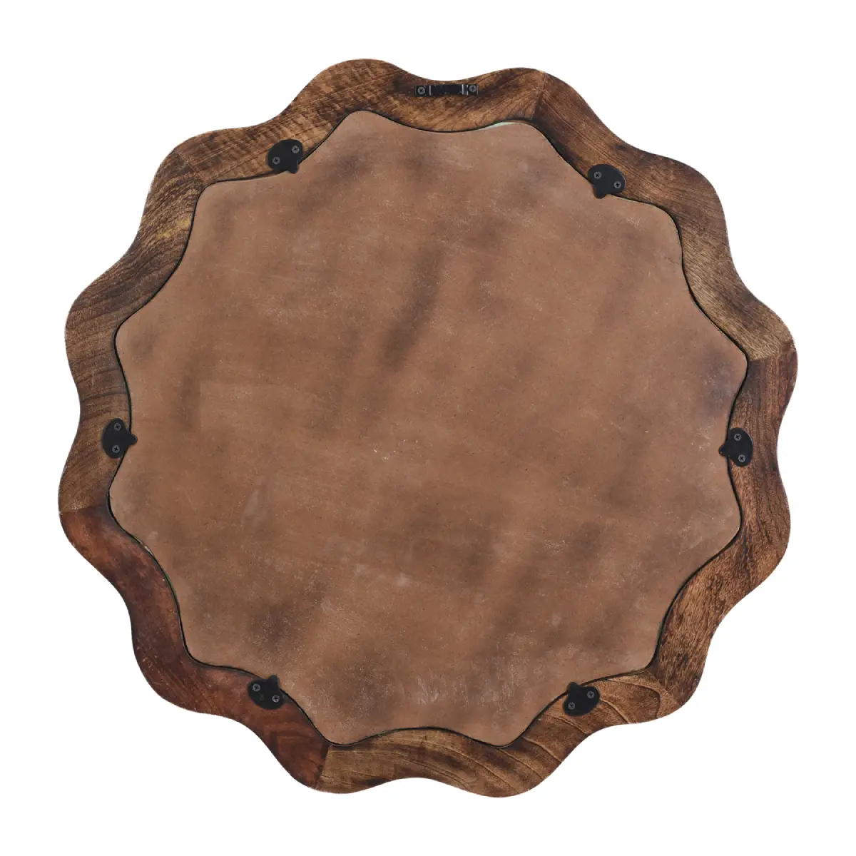 CARVE-speil, natur, Ø76 cm