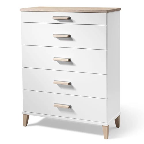 Malva Kommode H94 B70 Hvitlakk/Hvitoljet eik