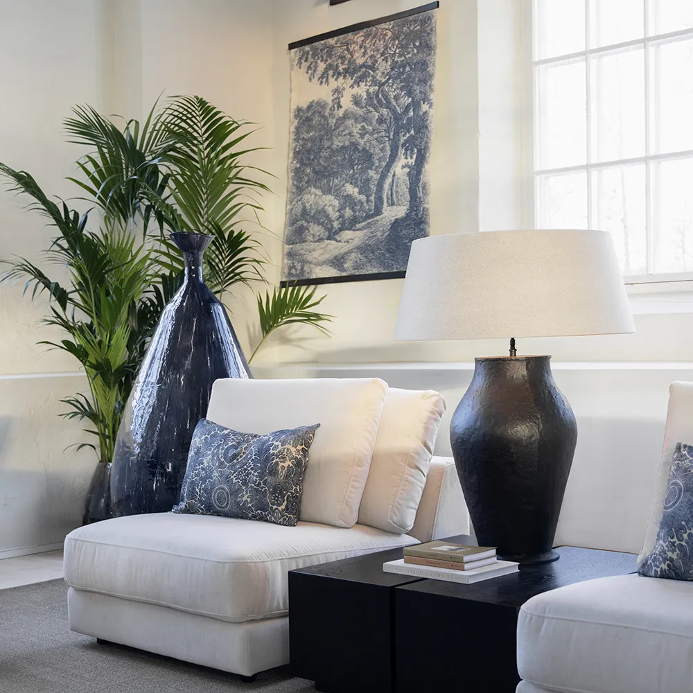 Fiora XL Antikk bordlampe