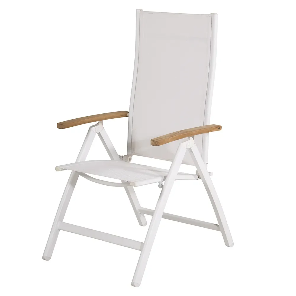 Panama Posisjoneringsstol Hvit 2-pakning