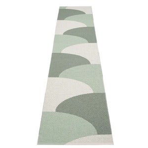 Hill teppe Army/Misty Mint/Fossil Grey 70 x 360cm