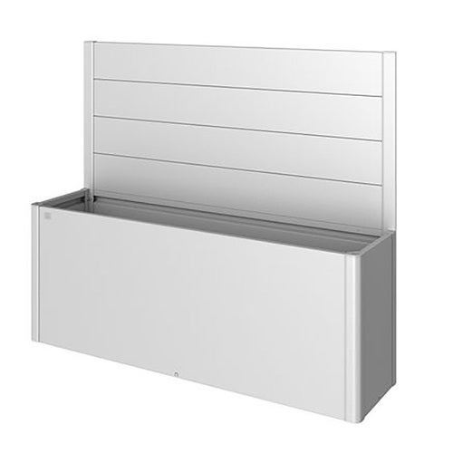 Skjerm for voksebed 4x1 m metall sølv