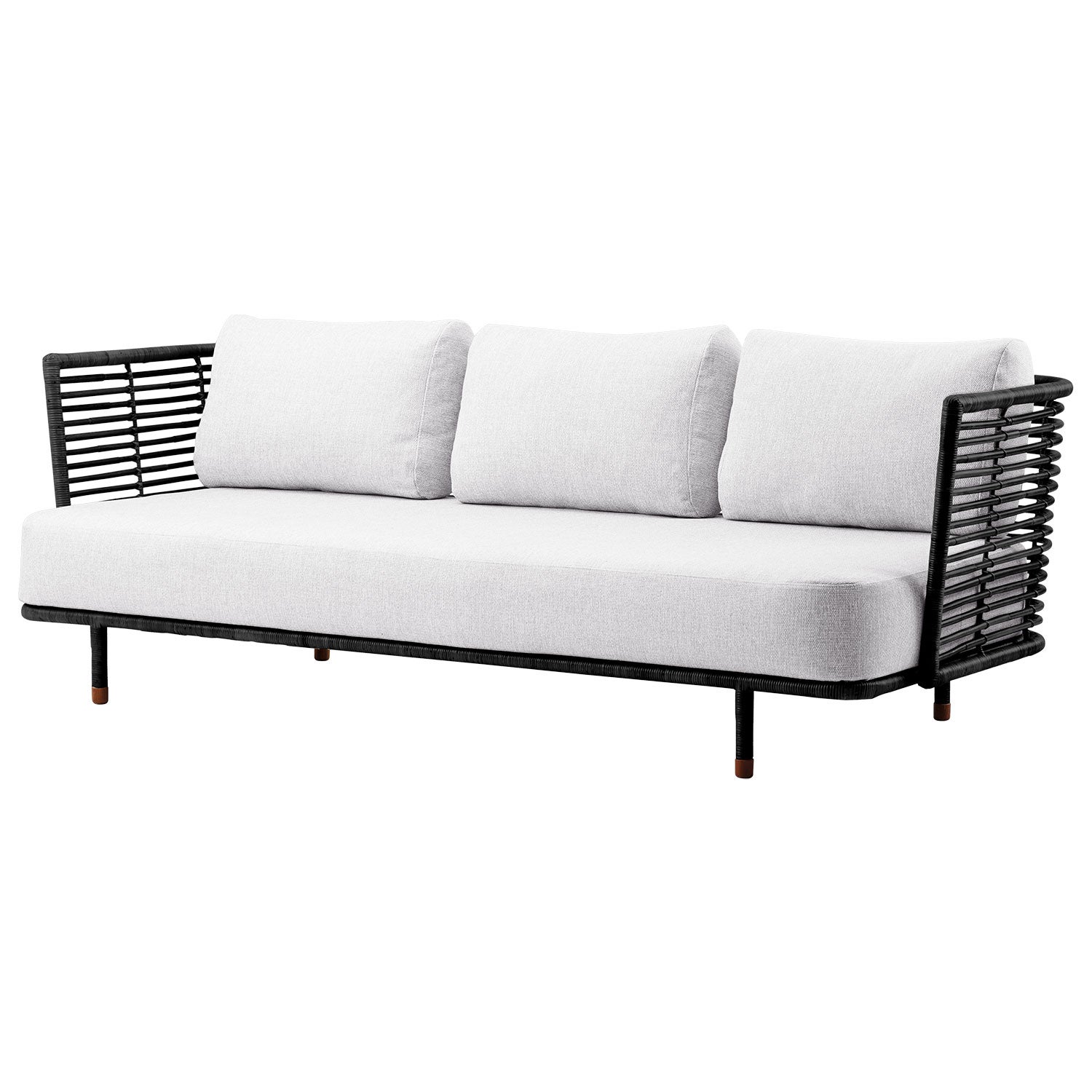 Sense Svart flettet sofa
