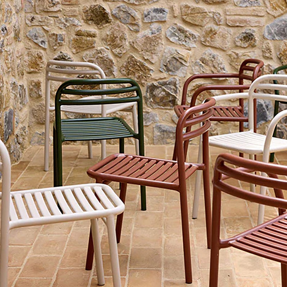 Bliss spisebord inkl. to stoler - Sand aluminium