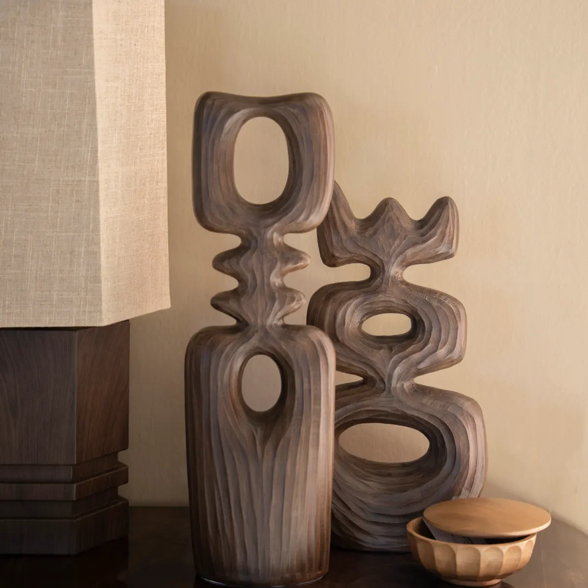 Kazari 2 15,5x7,5x50 cm Polyresin Brun