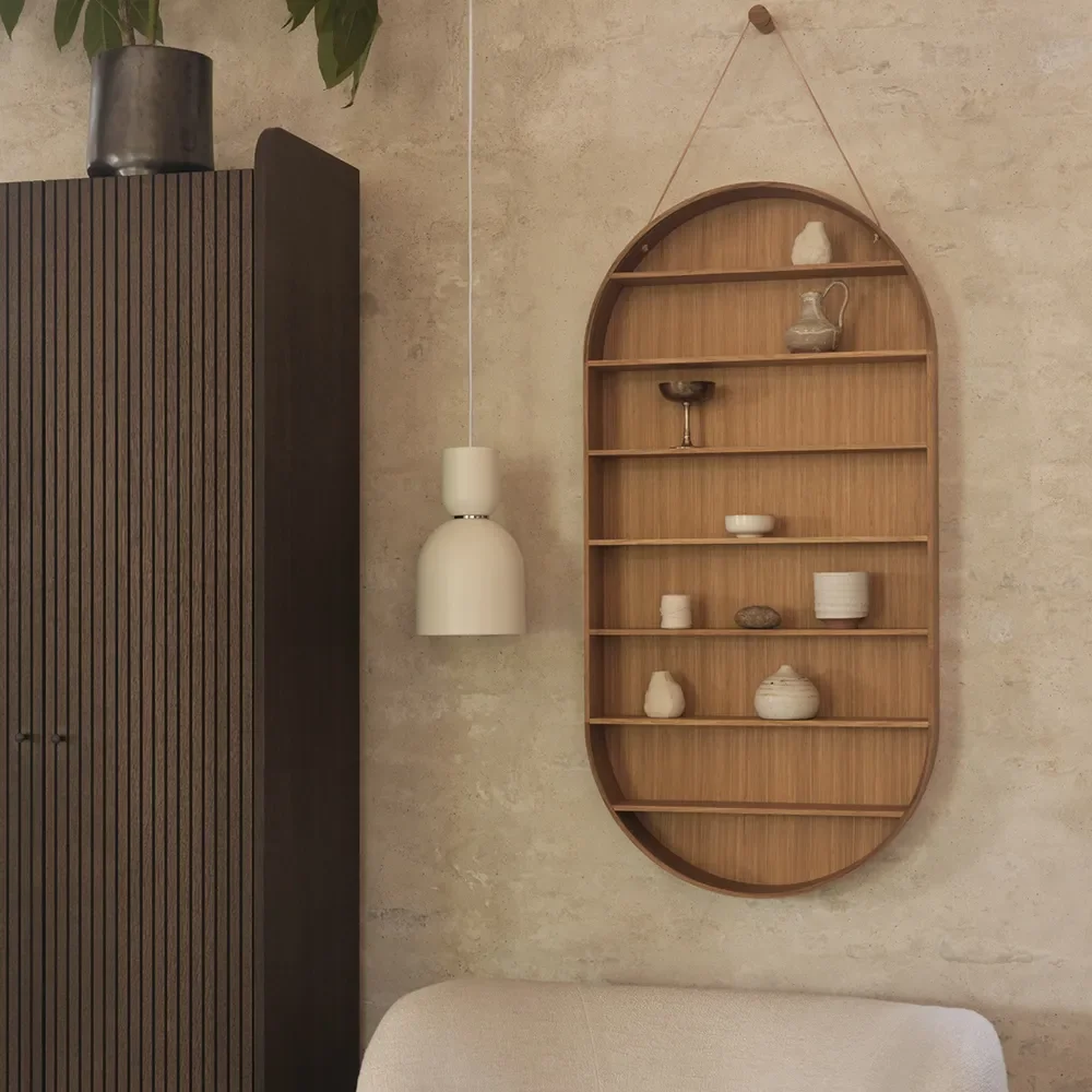 Oval Dorm Hylle - Oiled Oak