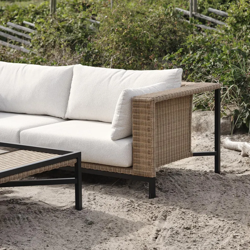 Shell Sofa Teddy Rice/ Black Brafab | Kjøp utemøblene dine fra Hulténs