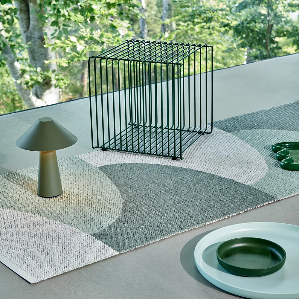 Hill teppe Army/Misty Mint/Fossil Grey 70 x 270cm