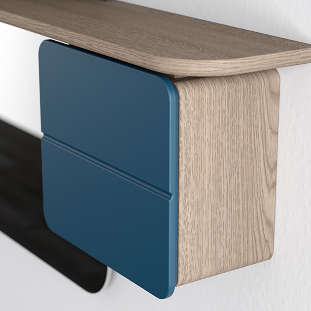 One More Look Speil Eik/Petrol Blue