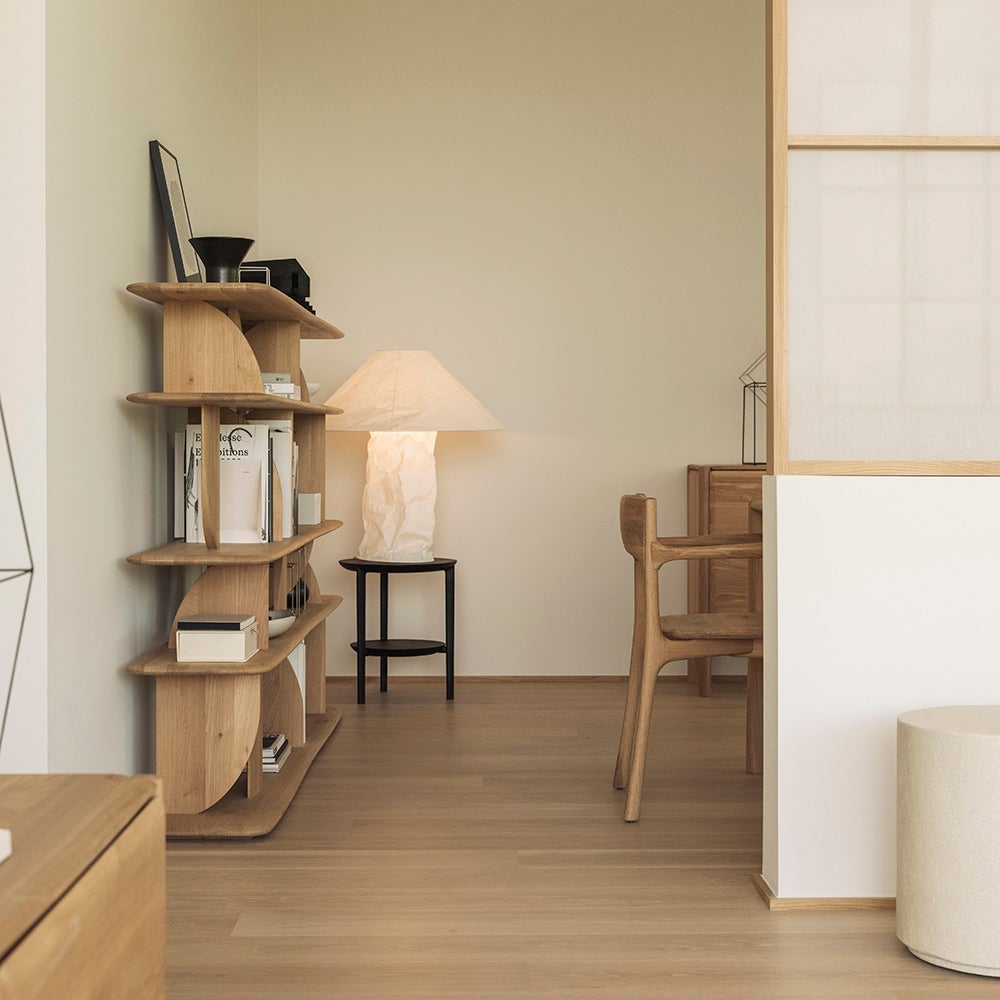 Geometric Hylle eik 210x35x130 cm