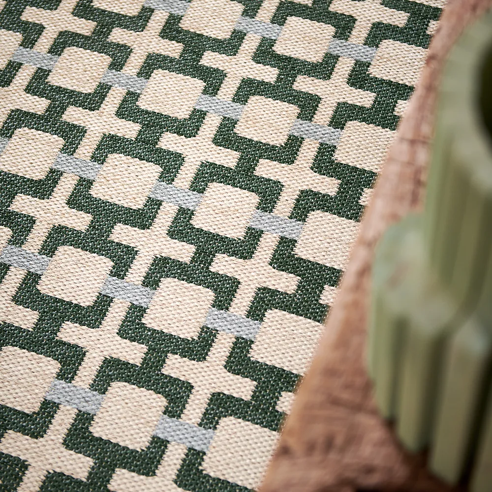 Tom teppe Leaf/Cream/sage 70 x 240 cm