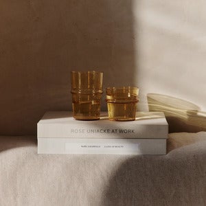 Boya Drikkeglass 2-pak - Yellow