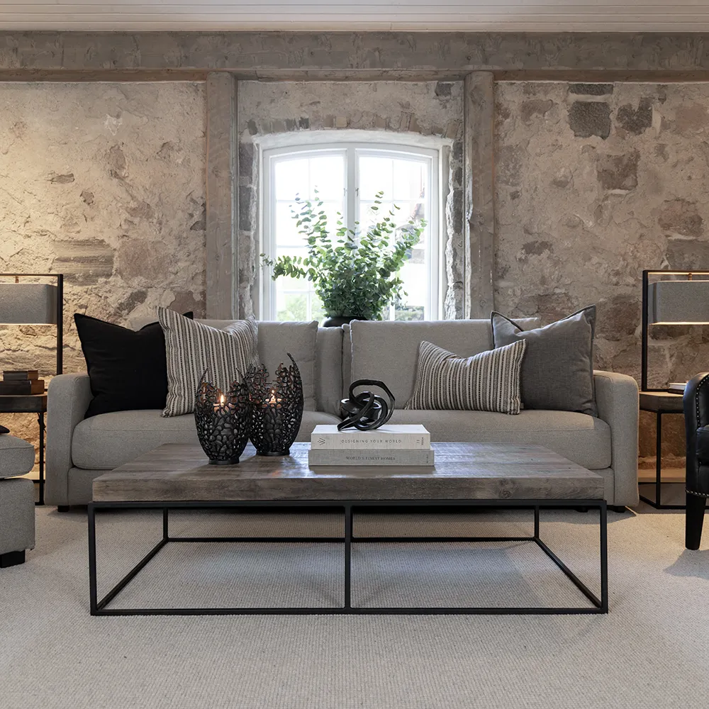 Reno 1,5-seter venstre seksjon Hailey taupe