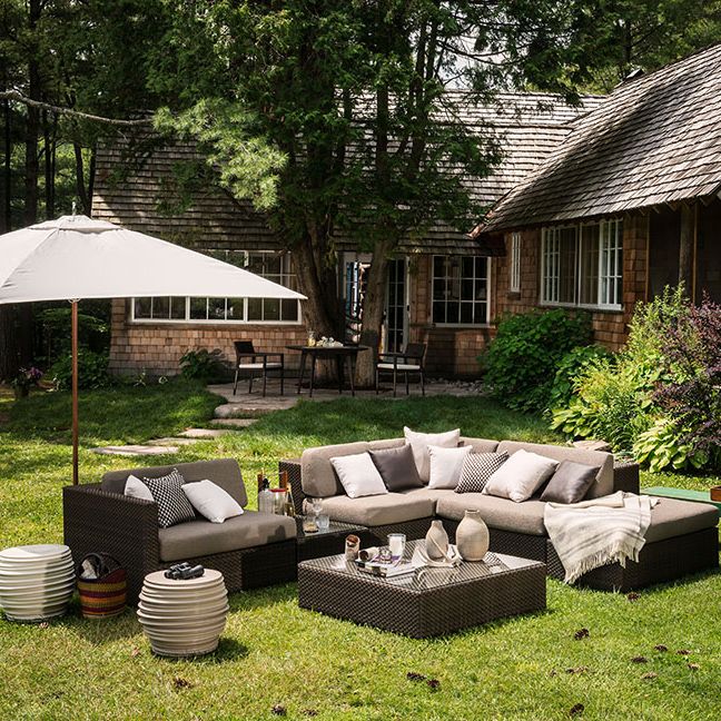 Lounge fotskammel 110 cm java 