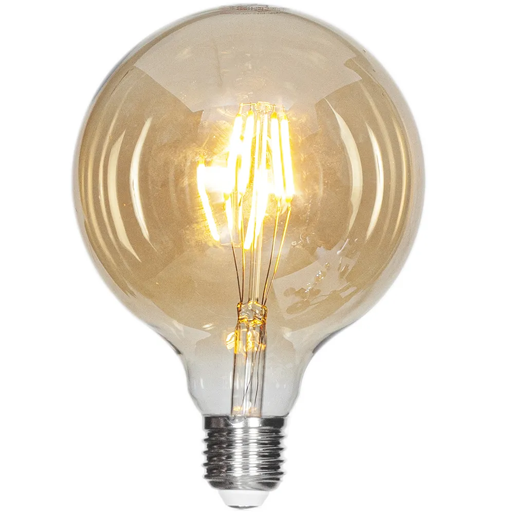 Filament lyskilde LED-dimbar globe E27 4W Ø125mm Amber 