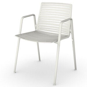 Zebra lenestol Hvit