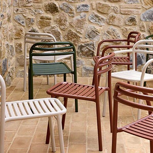 Bliss spisebord inkl. to stoler - Sand aluminium