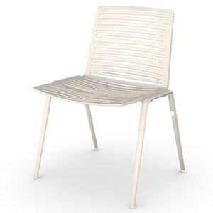 Zebra spisestol Creamy White