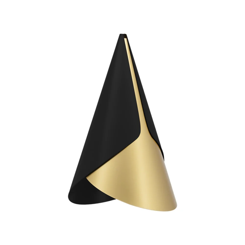 Cornet Lampeskjerm Black/Brass