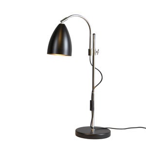 Sway bordlampe svart/krom