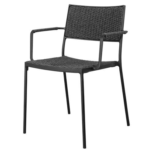 Less lenestol mørkegrå