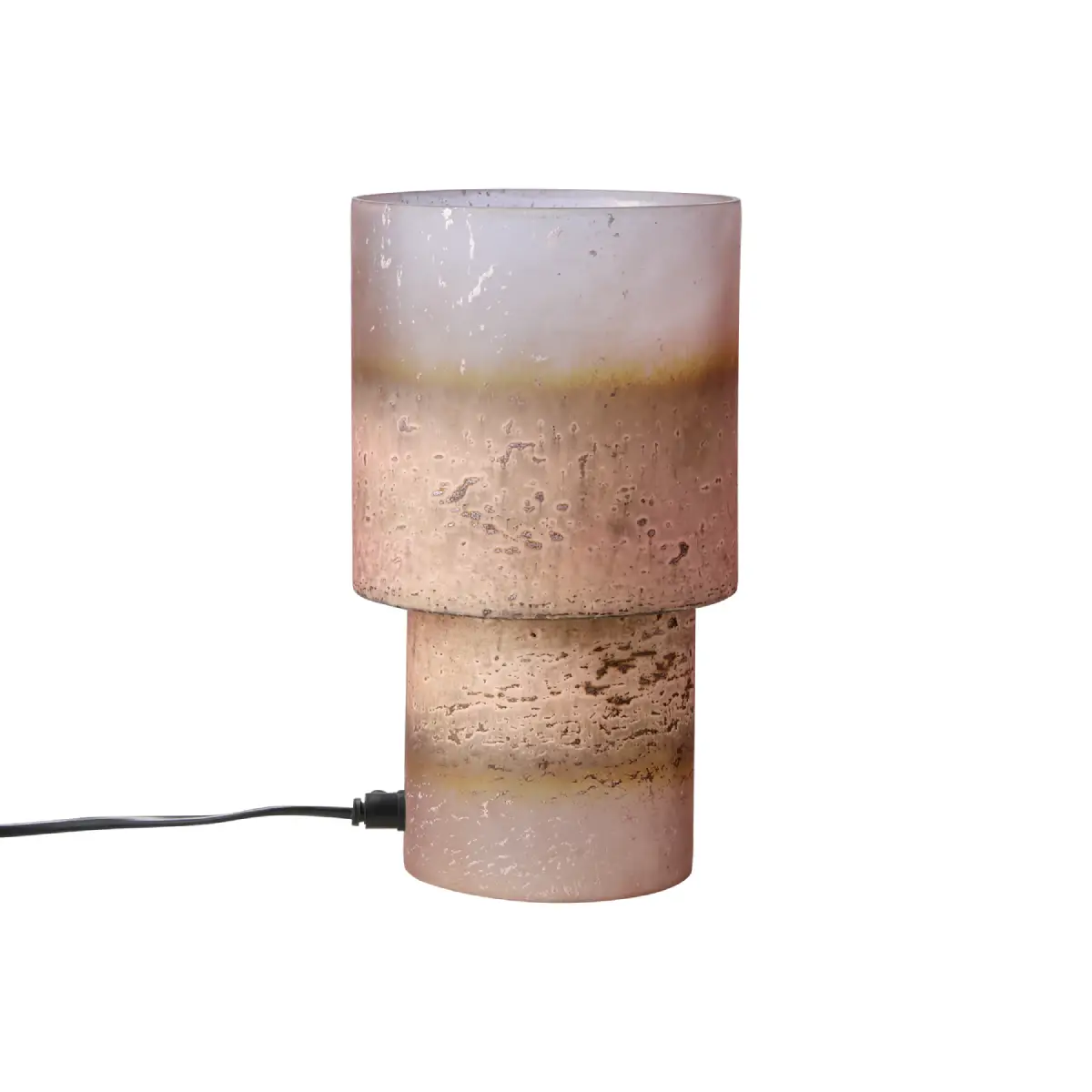 Affari of Sweden, Bordlampe i glass Eldor Rosa H35 cm