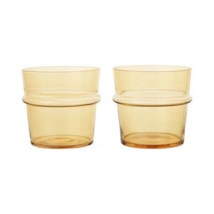 Boya Low Glasses - Set of 2 - Yellow