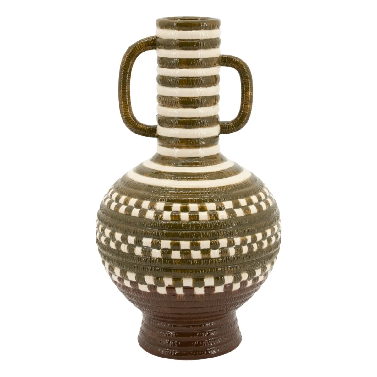 Vloom 2 Vase 21x21x36,7 cm Leirtøy Multicolour