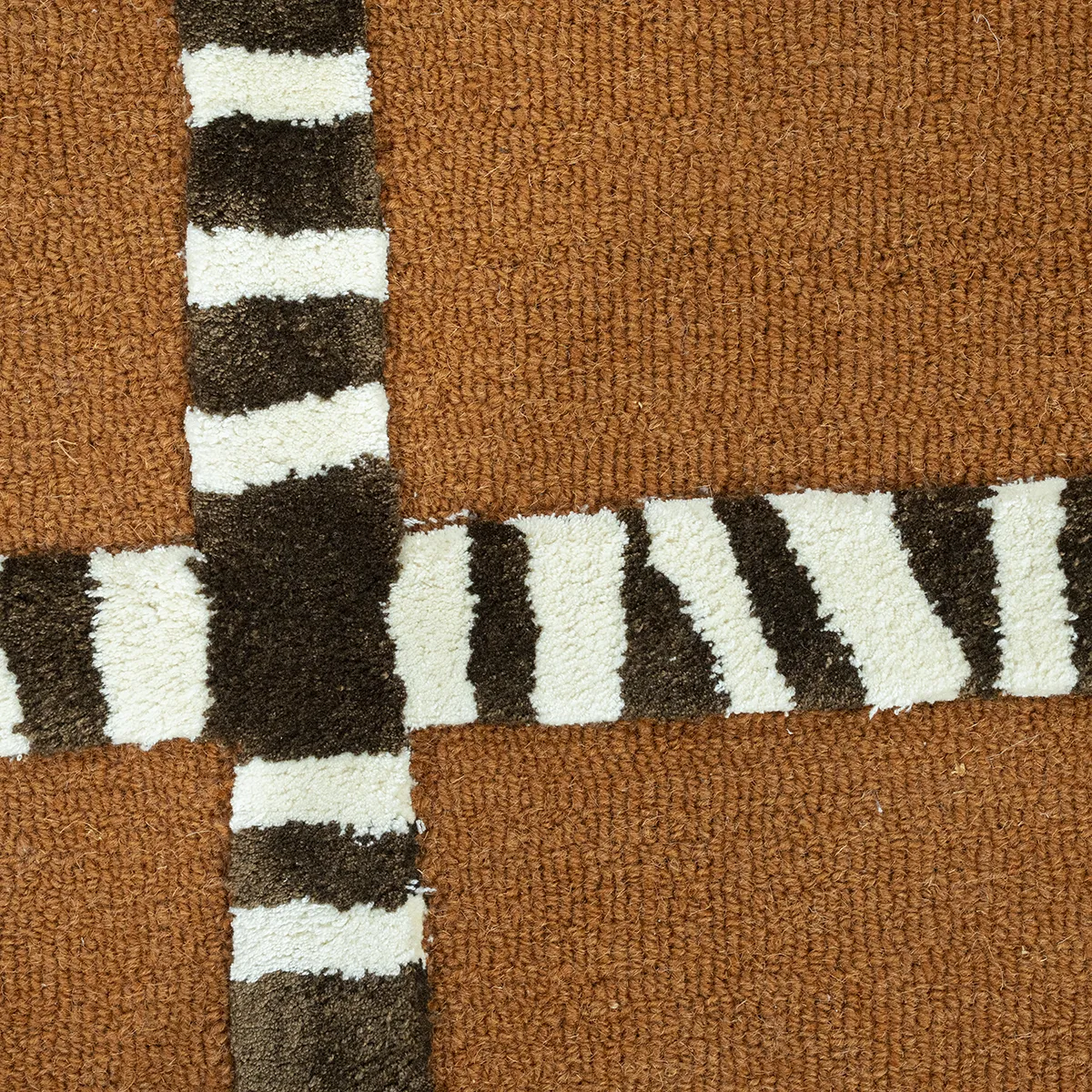 Håndvevd teppe StripeScape 290x190 cm Caramel