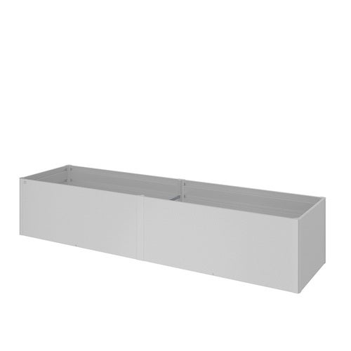 Plantebed 4x1 metallisk sølv