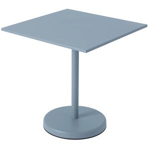 Linear Steel Bistrobord 70x70 cm Pale Blue 