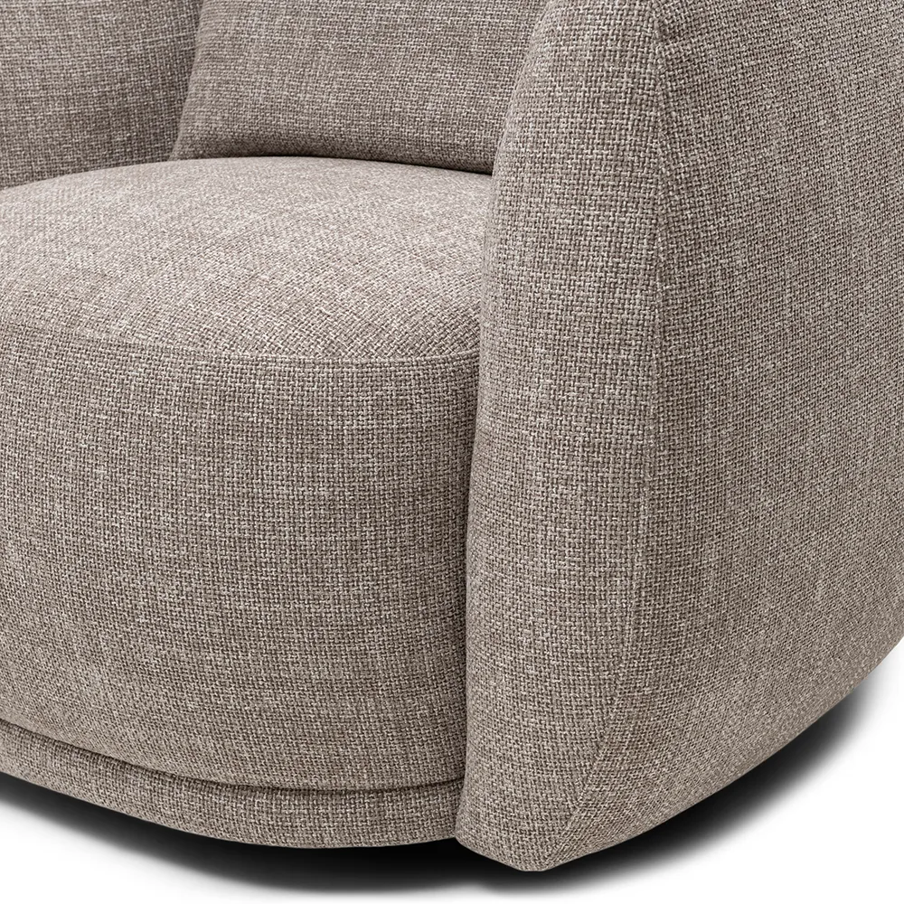 Roterende lenestol Leonardo Bright Taupe